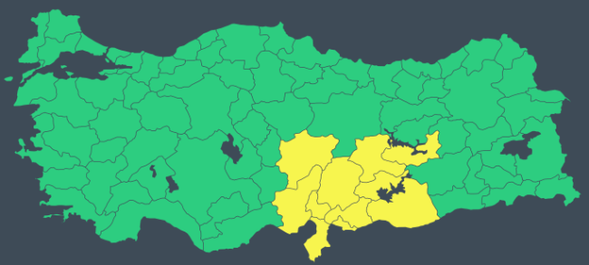 Meteoroloji'den 7 il için 'sarı' uyarı: Kuvvetli yağışa dikkat